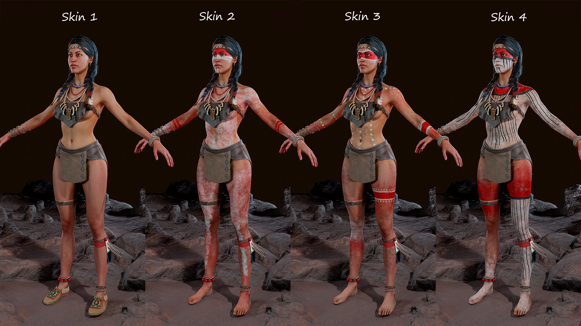 Apache Female 1 3D model https://p.turbosquid.com/ts-thumb/Xz/0Vxdt4/ki/af1_3/jpg/1644689592/1920x1080/fit_q87/a60c3b95b38bfbe245af05b708f6df8c5f16a3cb/af1_3.jpg