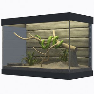 snake terrarium 3D model