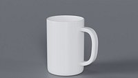 low poly white coffee mug 3D Model StemCell verified UV 4K PBR Textures