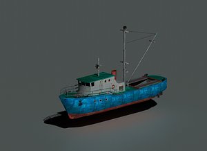 ship watercraft seiner 3D