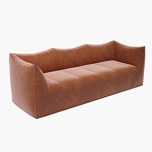Three-Seat Sofa Mod Le Bambole by Mario Bellini