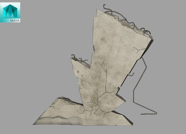 modelo 3d Pared rota gratis - TurboSquid 1396131