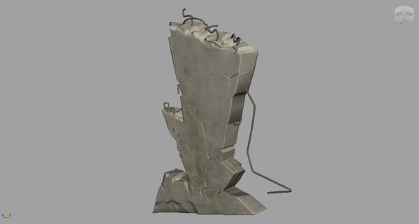 modelo 3d Pared rota gratis - TurboSquid 1396131