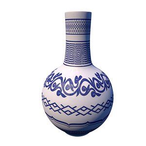 3D Chinese vase