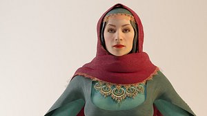 HISTORY CHARACTER NATAVAN XURSHUDBANU 3D model