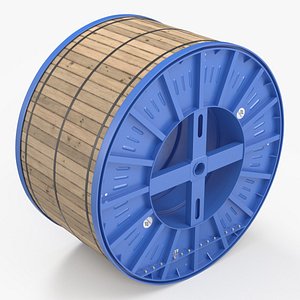 3D model Steel Cable Drum