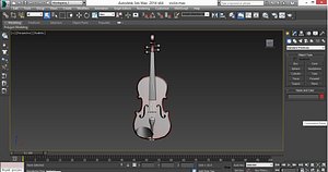 violin 3D model