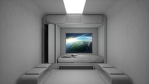 Sci Fi Bedroom 3D model