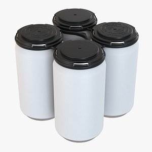 3D Standard Can 355ml 12oz Clip Pak Carrier Handle Quadpak