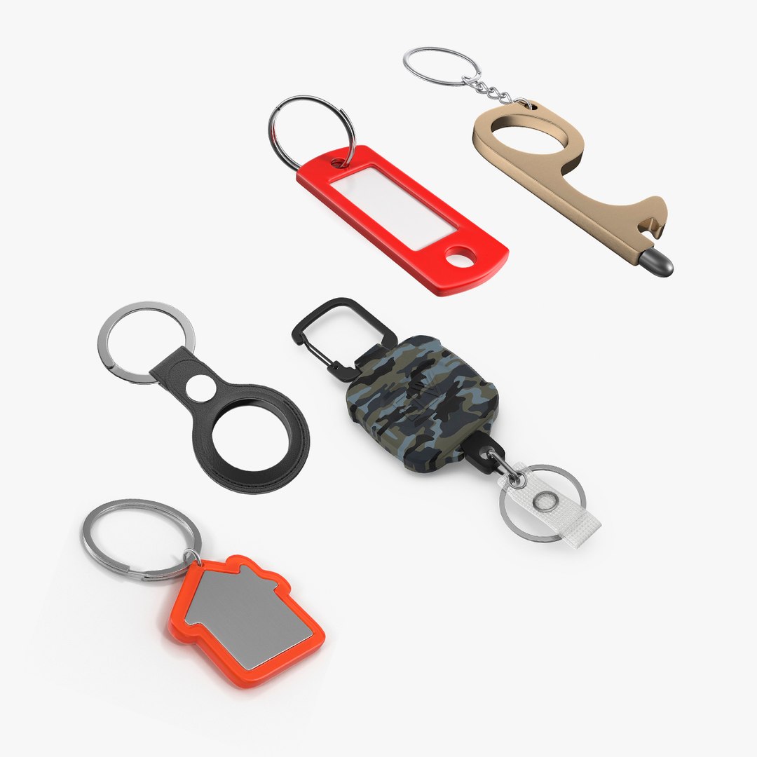 Keychains Collection 3 3D model preview