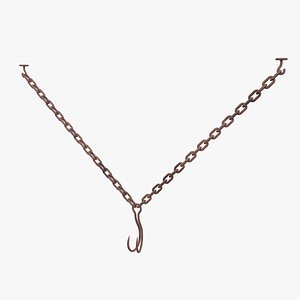 Rusty Chain With Hook model