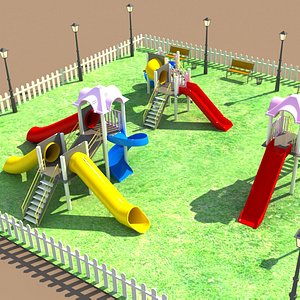 playing park 3d max