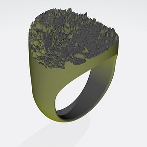 Ring crater 3D model