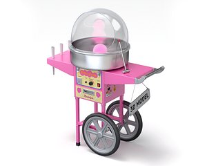 3D model Cotton Candy Machine