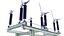 3D Substation Off Vertical Disconnector 28 model