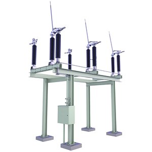 3D Substation Off Vertical Disconnector 28 model
