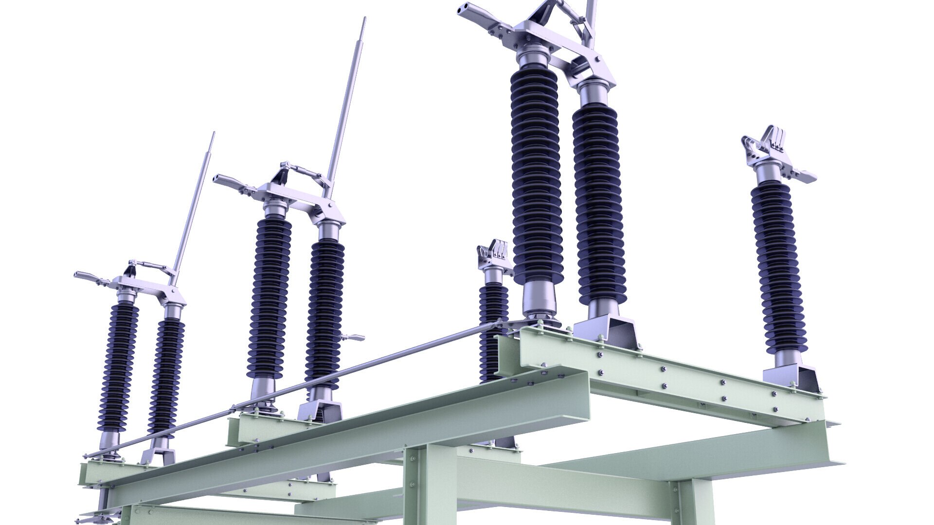 3D Substation Off Vertical Disconnector 28 Model - TurboSquid 2098669