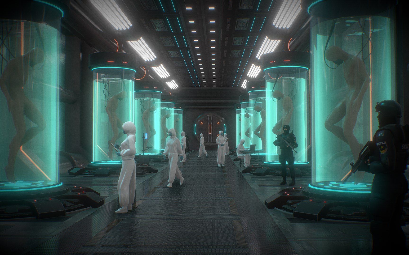 modèle 3D de Clone Human Sleep Module Lab TurboSquid 2037712