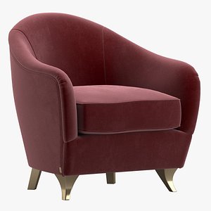 3D amelie armchair zanaboni model