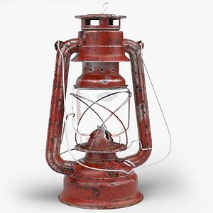 3D oil lamp model