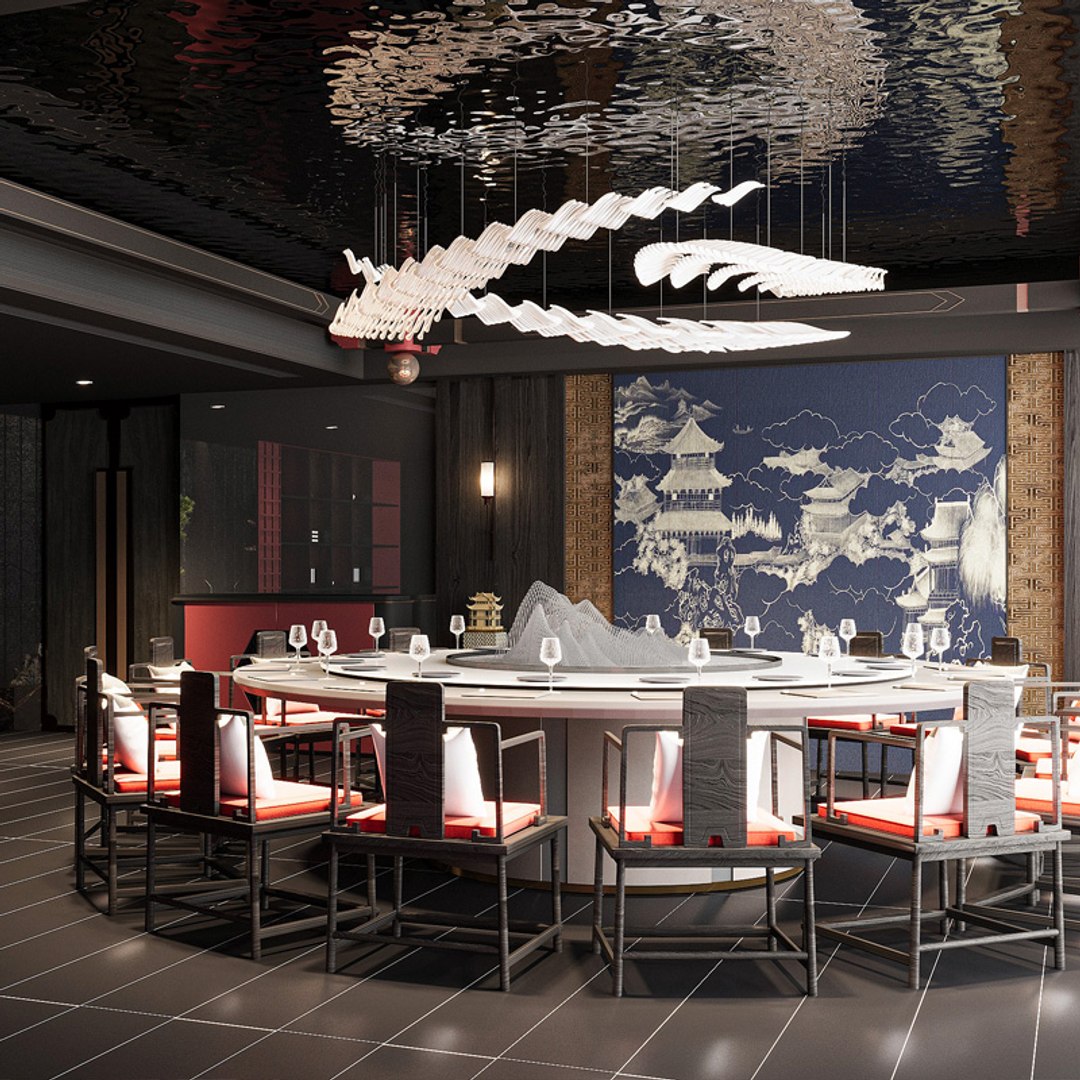 Modern Restaurant Model - TurboSquid 2372247