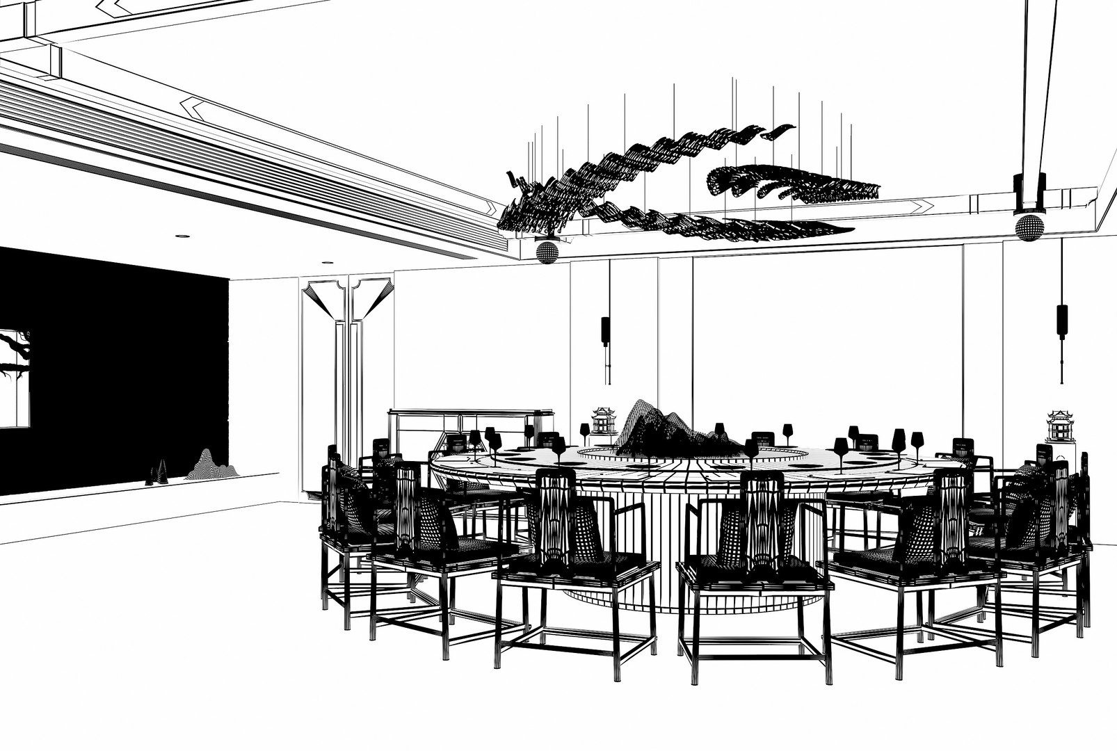 Modern Restaurant Model - TurboSquid 2372247