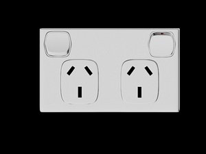 3d model australian wall socket