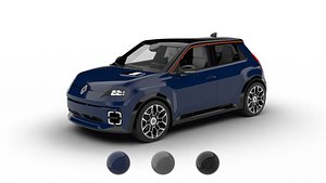 Renault 5 E-Tech Roland-Garros 2025 3d model