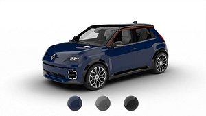 Renault 5 E-Tech Roland-Garros 2025 3d model