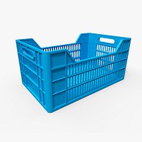 Blue Plastic crate