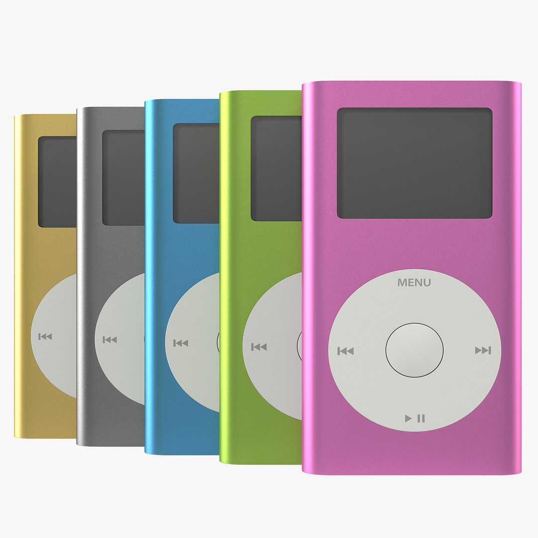 iPod Mini 3D Models Set 3D model preview