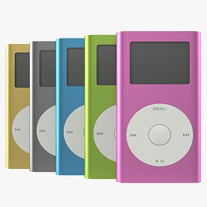 iPod Mini 3D Models Set