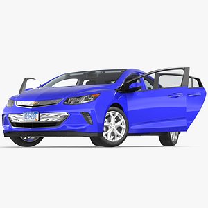 Chevrolet Volt Rigged for Cinema 4D