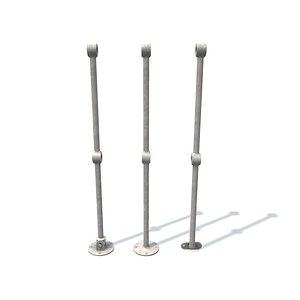 Rail stanchion E White
