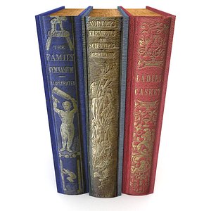 3ds max realistic book set 5