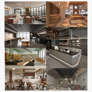 The Commercial Cafe and Bakery Collection: 7-in-1 Retail Spaces Bundle