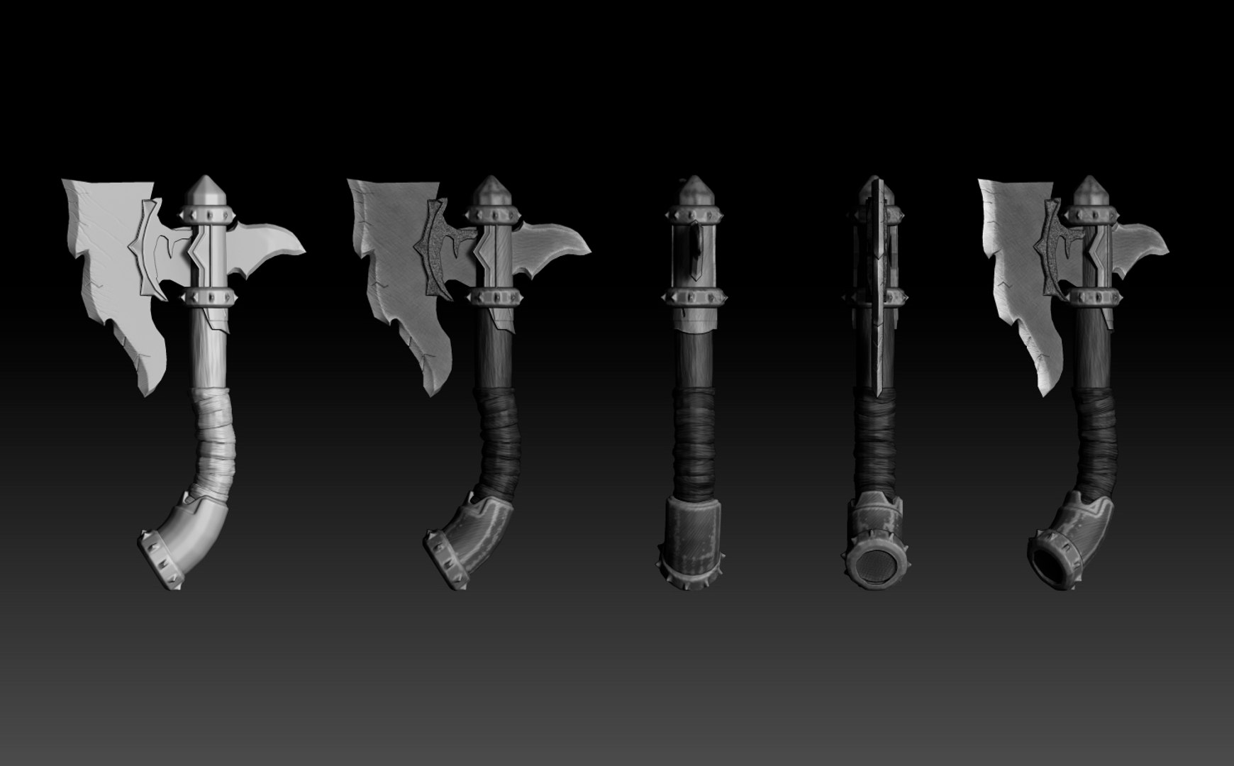 Orc Axe 3d Model Turbosquid 1855165