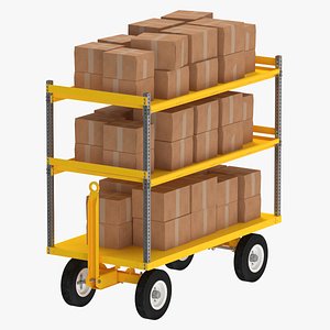 3D Towable Cart 02 Full