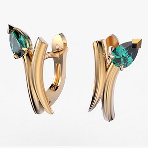 High jewelry Snake earring 2025 E19  print 3D model