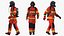Rigged Firefighters Collection 2 for Cinema 4D