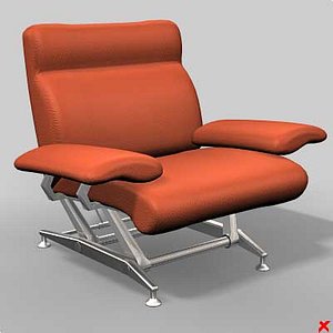 3d armchair chair