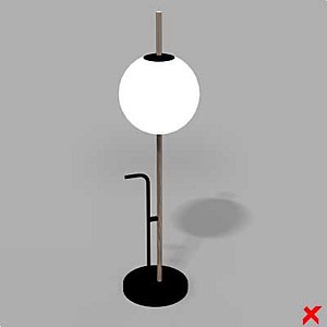 free lamp standing 3d model