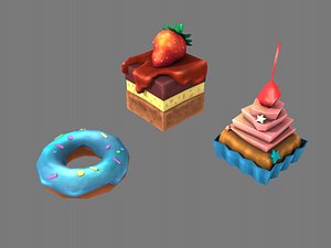 3D baking stylized begel model