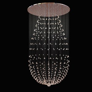 light custom chandelier glass 3d 3ds