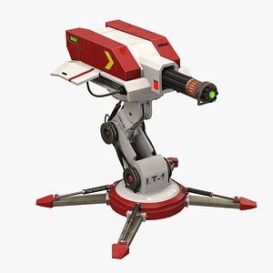 Sci-fi laser turret