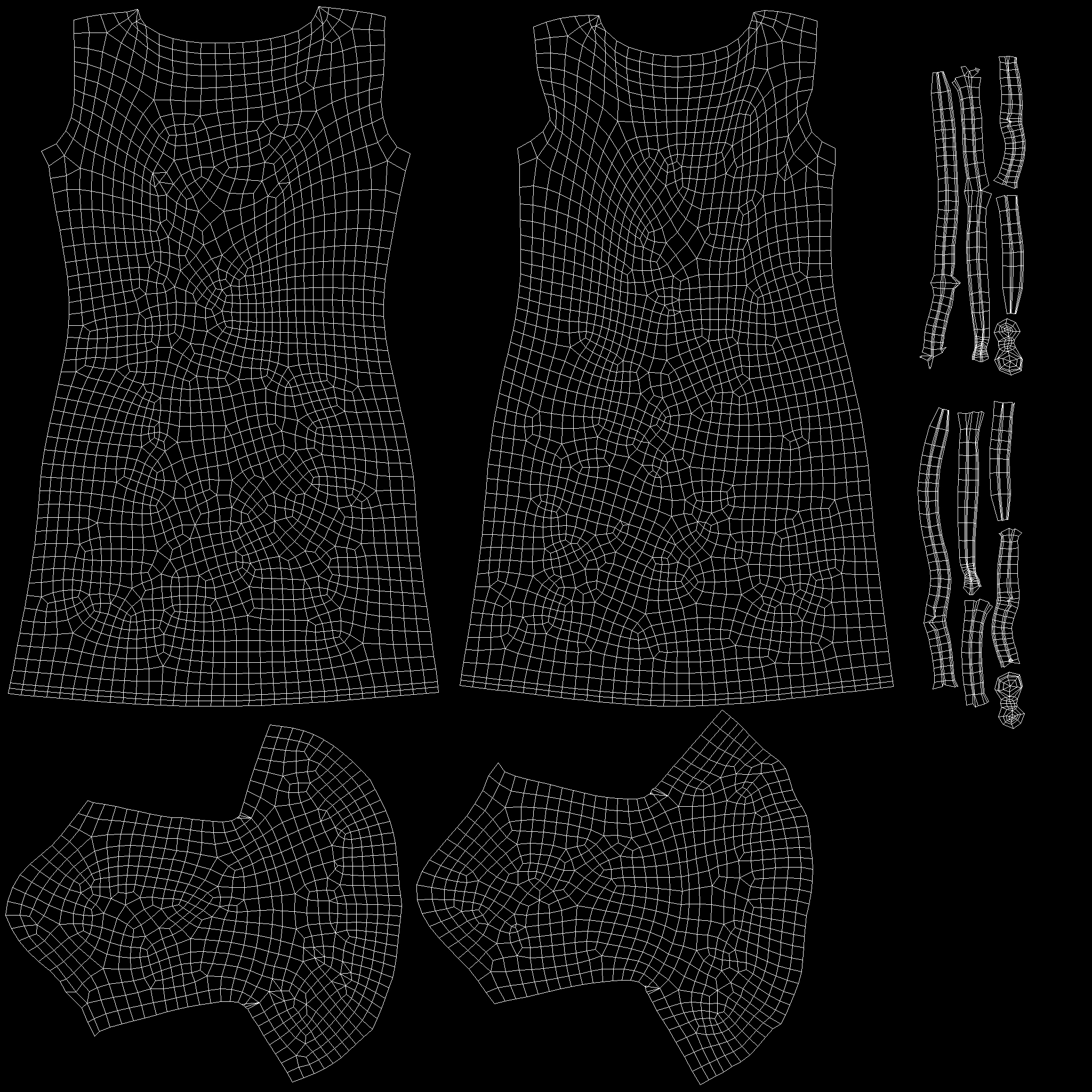 Sleeve Detail Dress 3D model - TurboSquid 1803564