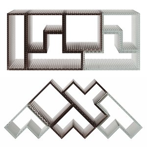 TETRIS Modular pedestal shelving