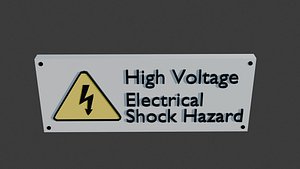 hi voltage icon 1 3D model