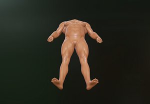 Muscle Man Stance 3D model