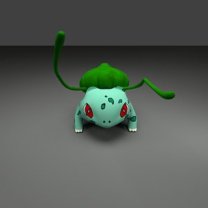 3d obj bulbasaur pokemon